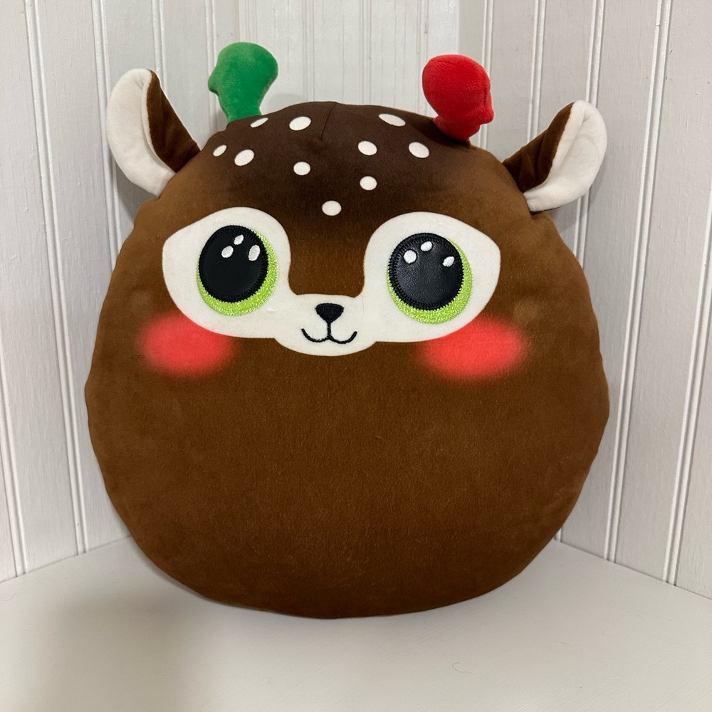 Squishy Brown Reindeer Plush squishy  12”by 12”